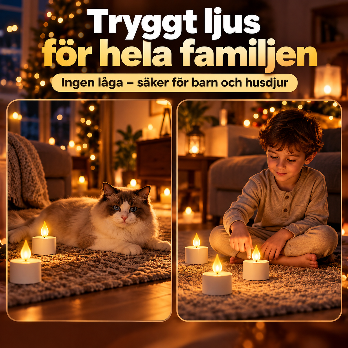 MysLjus™ – Uppladdningsbara värmeljus