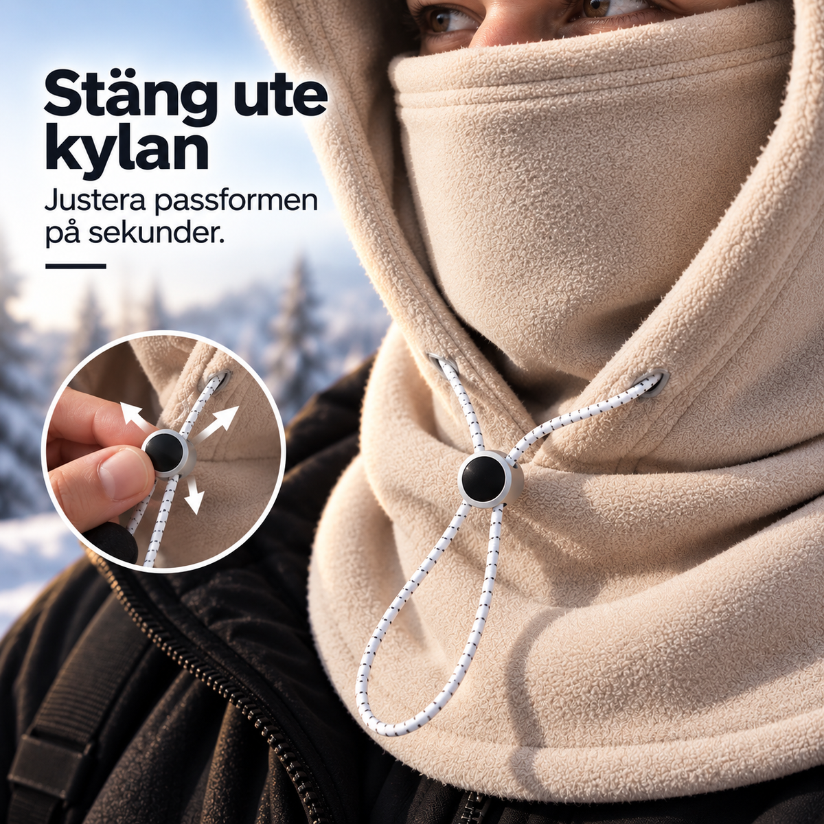 VärmeHuvan™ – 3-i-1 skydd mot kyla & vind