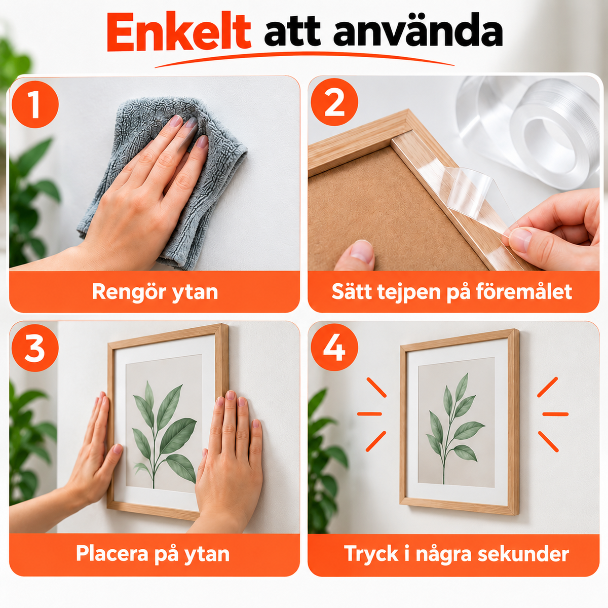 FästKlart™ – Stark montering utan borrning