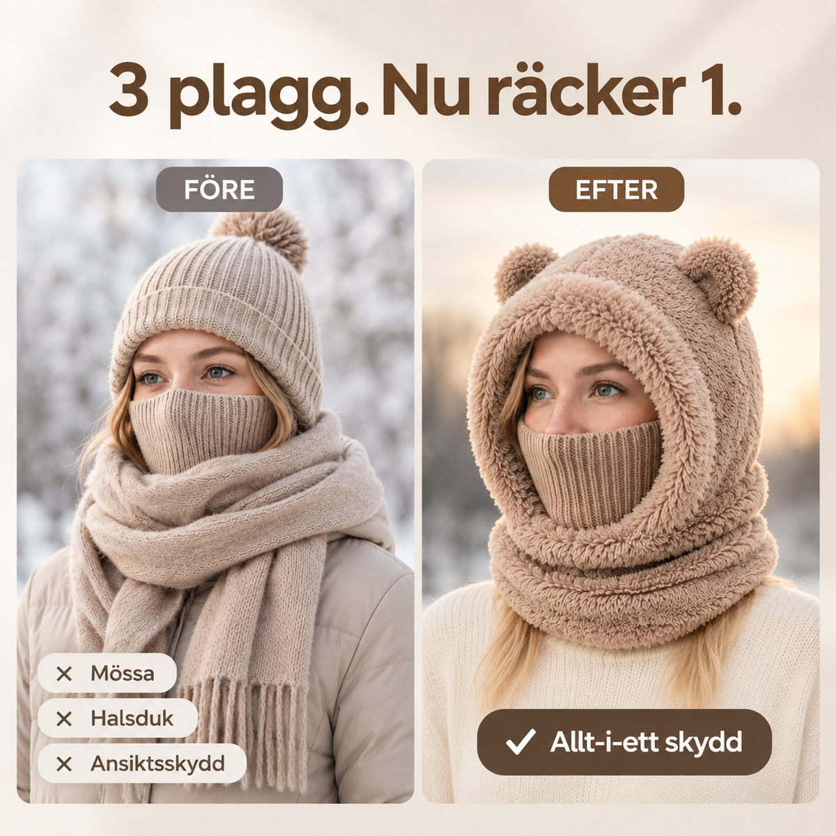 3-i-1 Vinterluva™ Allt du behöver mot vinterkylan