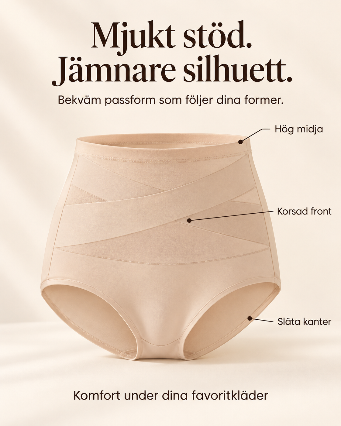 MjukForm – Slätare silhuett utan troskanter som skär in